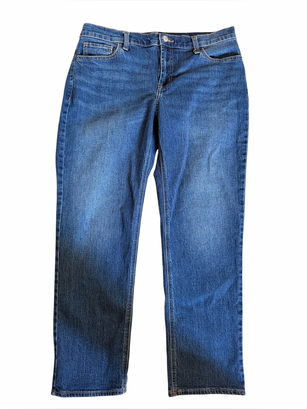Old Navy Wow Boyfriend Mid Rise Medium Wash Denim Jeans Petite Short